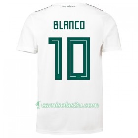 Camisolas de Futebol México Blanco 10 Equipamento Alternativa Copa do Mundo 2018 Manga Curta
